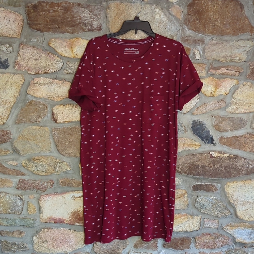Eddie Bauer Red Sleep Dress
